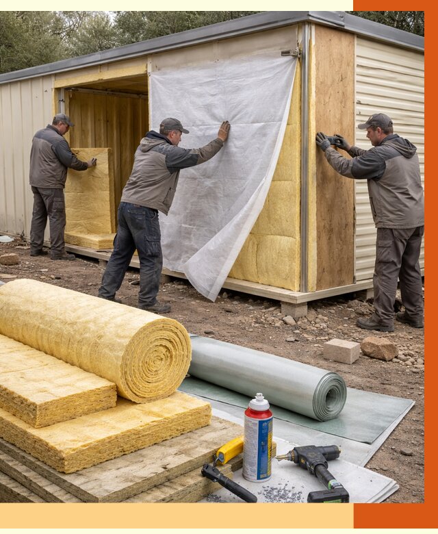 Утепление строительной бытовки в Ртищеве от 12769 руб. под ключ | ТепломастерРтщ